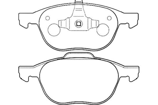 KAVO PARTS Комплект тормозных колодок, дисковый тормоз BP-4555